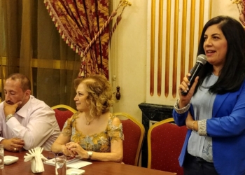 الشاعران وليد عبد الصمد ونجاح الداعوق في أمسية ” شهرياد “..مع عزف لوسي تشمسيان ورسم عبد الله فحص ..