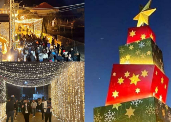 “علما الشعب ” قرية جنوبية لبست حلّة الميلاد : اسواق وعروض فنية وبابا نويل ينتظركم ..