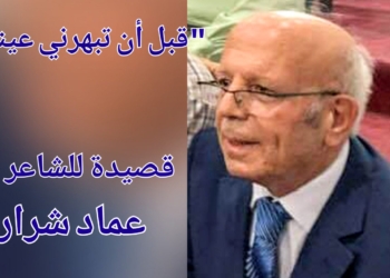 ” قبل أن تبهرني عيناكِ ” قصيدة للشاعر عماد شرارة