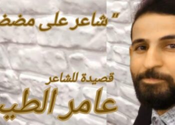 ” شاعر على مضض ”  قصيدة للشاعر عامر الطيب